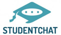 StudentChat logo with graduation cap design