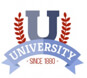 University logo with laurel wreath, est. 1890.