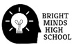 Bright Minds High School logo with light bulb.