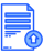 Upload document icon with arrow